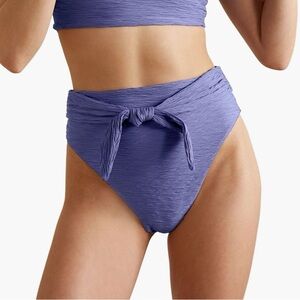 MARA HOFFMAN Goldie stretch-jacquard high-rise bikini briefs